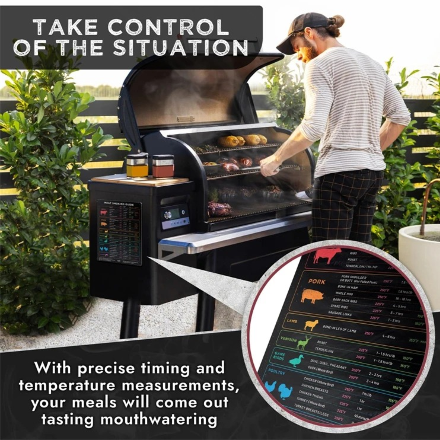 Cheftheron GrillTemp™ Magnetic Meat Temperature Guide