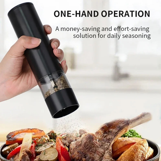 Cheftheron GrindPro™ Electric Salt & Pepper Mill Set
